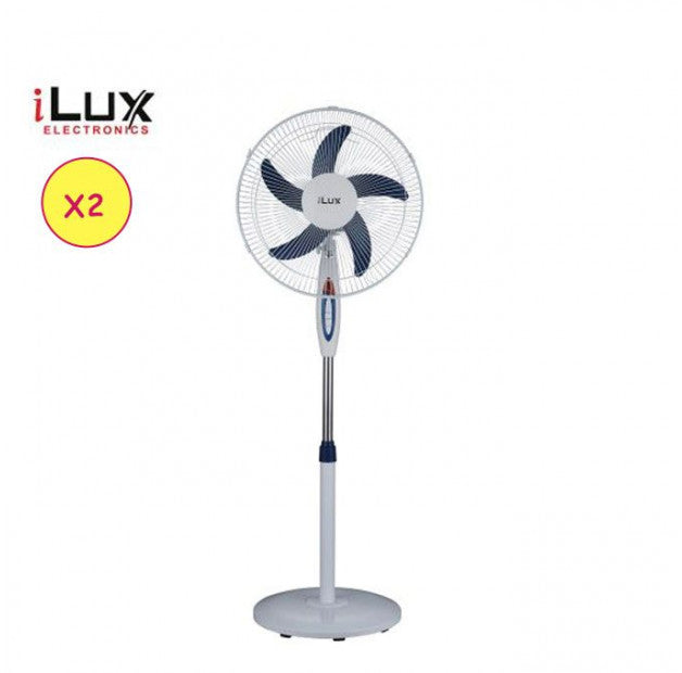 Ilux 2 Ventilateurs 16 Pouces EK1605/LXF1605-BLEU - 5 Hélices - 2 Pièces Ilux 2 Ventilateurs 16 Pouces EK1605/LXF1605-BLEU - 5 Hélices - 2 Pièces